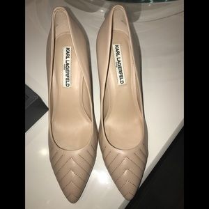 New Karl Lagerfeld Nude Pumps Size 8